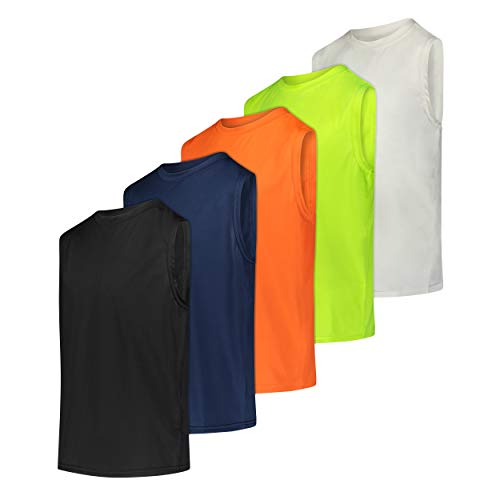 Boys Active Quick Dry Tank Jersey (5 Pack) Boys Active Quick Dry Tank Jersey (5 Pack)